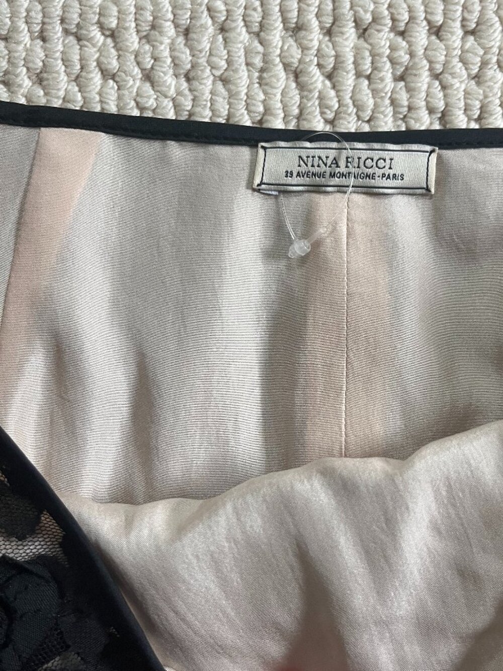 Nina Ricci Flower applique skirt